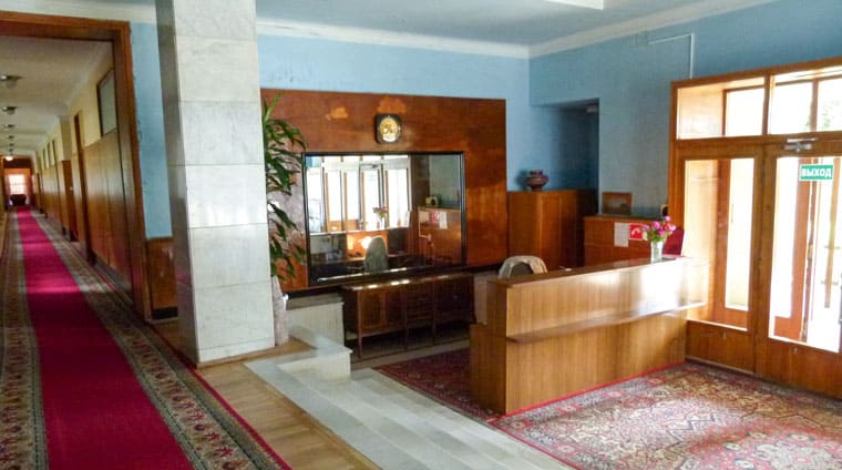 Reception в корпусе №2 санатория Орджоникидзе. Кисловодск 